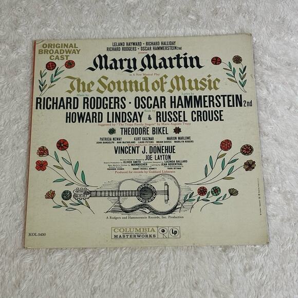 The Sound Of Music Vintage Vinyl Cover - 1959 Edition - Picture 2 of 5